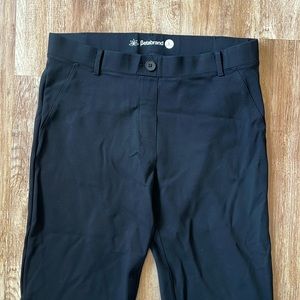 Betabrand Womens L S-Petite Black Dress Pants